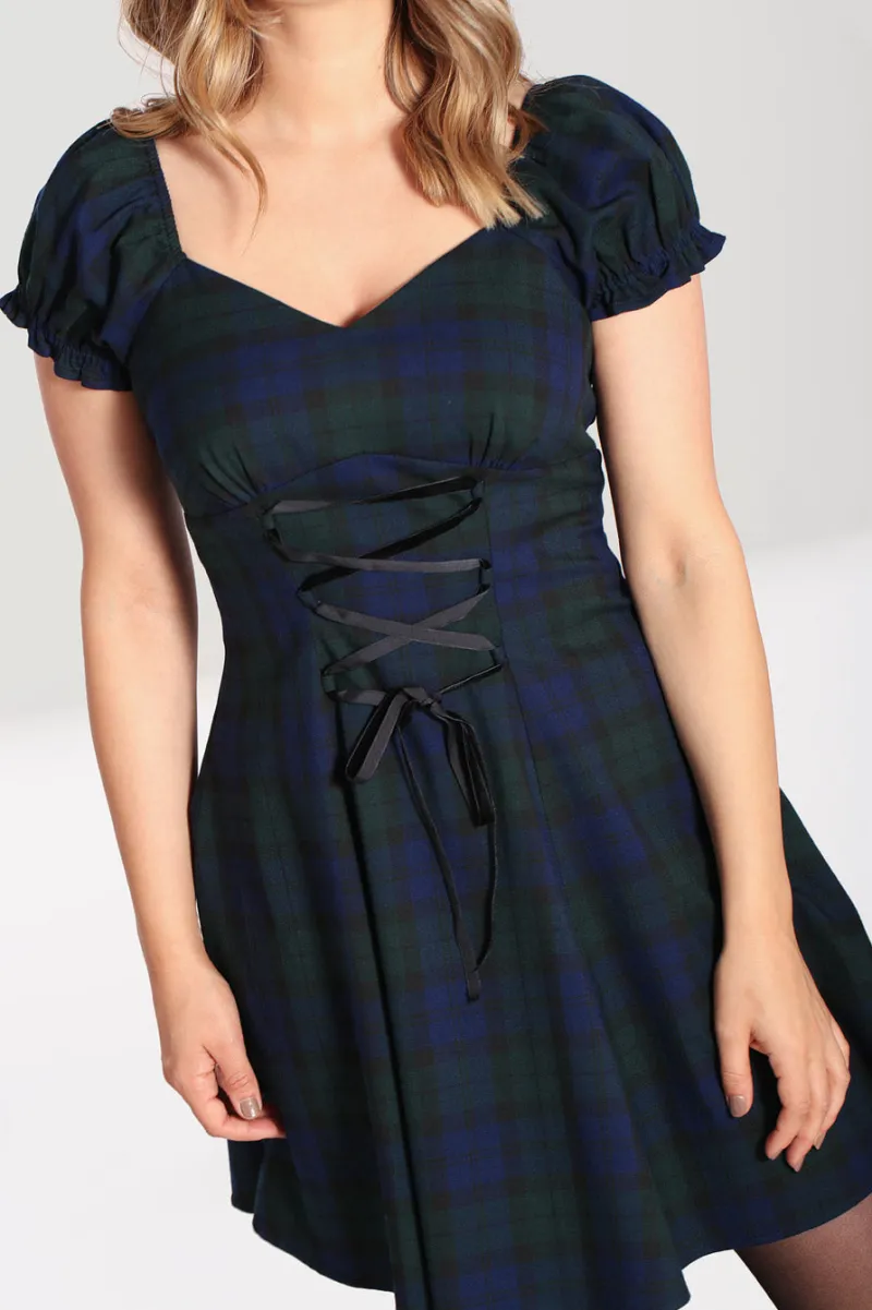 Hell Bunny Dresses|Dresses>Nora Mini Dress DublinTartan