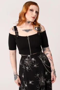Hell Bunny Tops|Tops>Obsidian Top Black