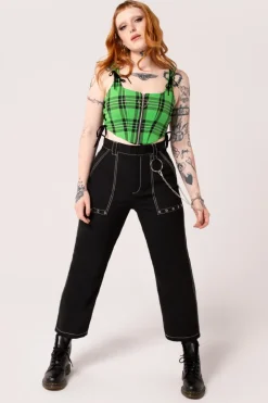 Hell Bunny Trousers & Shorts|Trousers & Shorts>Obsidian Trousers Black