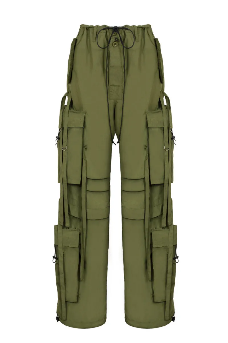 Hell Bunny Trousers & Shorts>Octopus Trousers Green