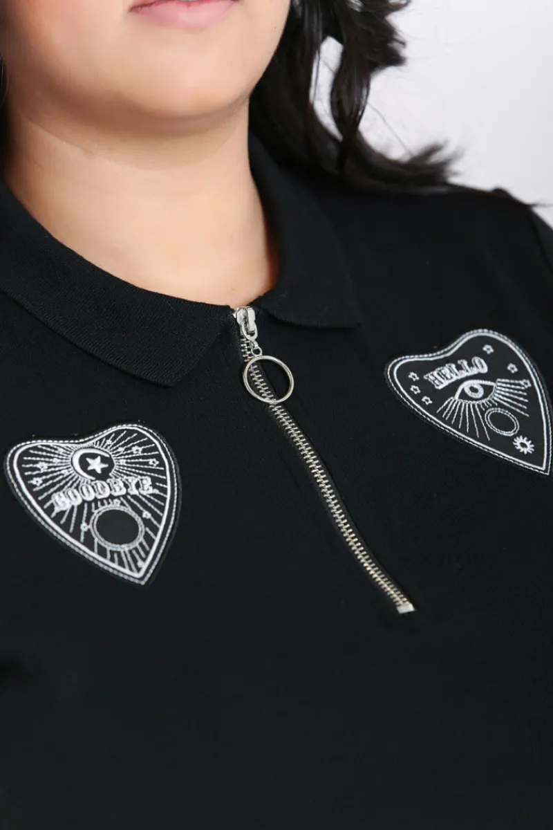 Hell Bunny Tops|Tops>Oculus Top Black