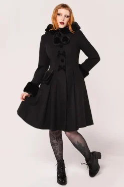 Hell Bunny Coats & Jackets|Coats & Jackets>Oita Coat Black