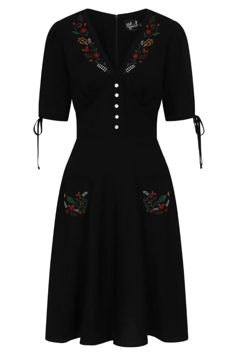 Hell Bunny Dresses|Dresses>Olivia Mid Dress Black