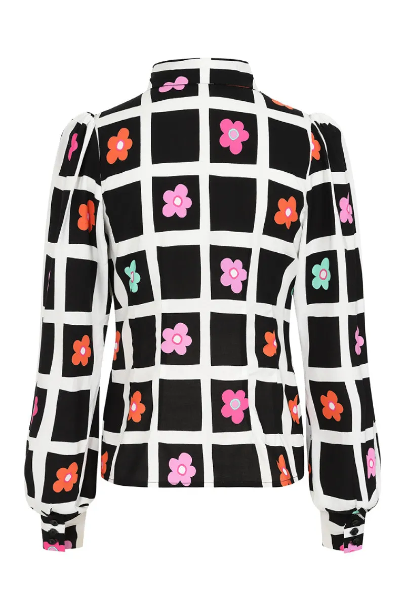 Hell Bunny Blouses|Tops>Oopsie Daisy Blouse Black