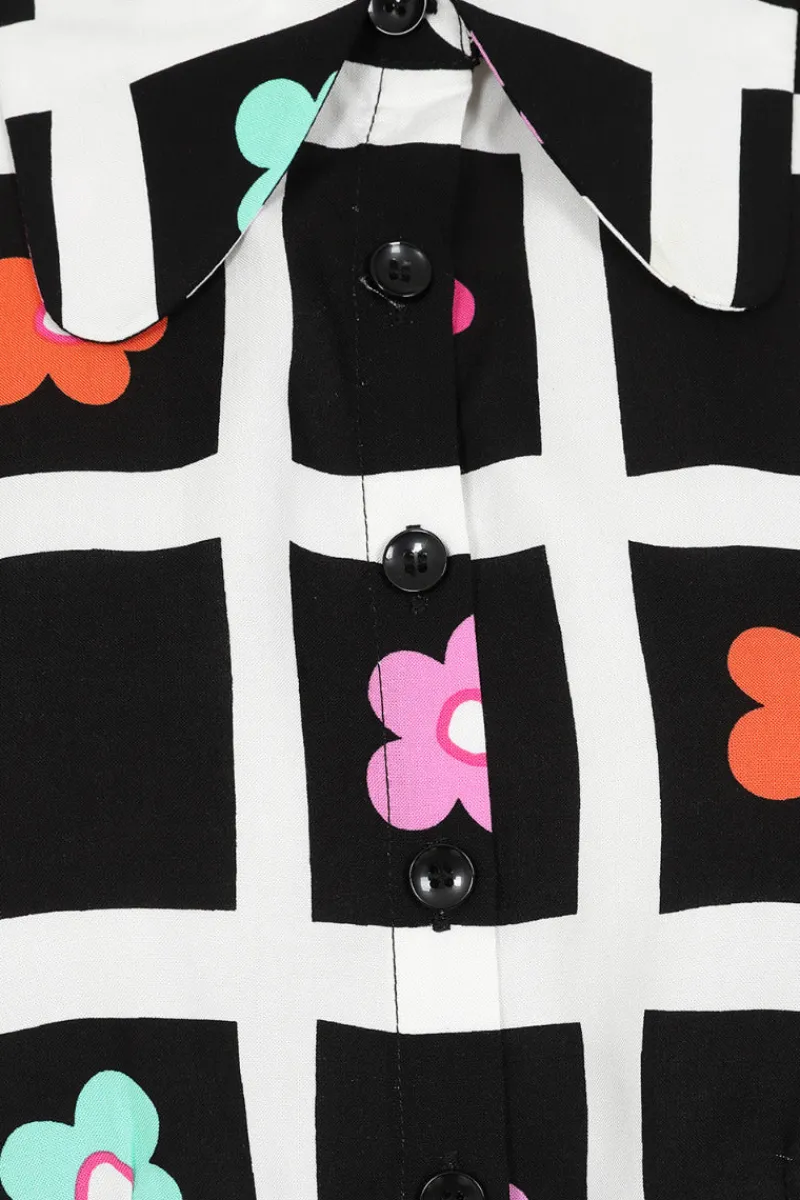 Hell Bunny Blouses|Tops>Oopsie Daisy Blouse Black