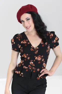 Hell Bunny Tops|Blouses>Orla Blouse Black