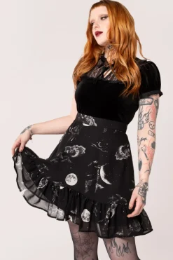 Hell Bunny Skirts|Skirts>Over The Moon Skirt Black