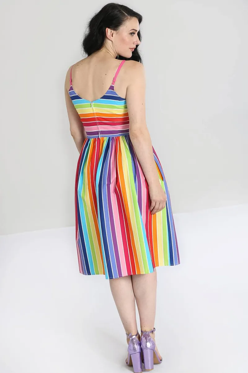 Hell Bunny Dresses|Dresses>Over The Rainbow 50's Dress MultiColour