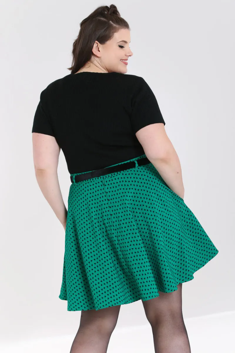 Hell Bunny Skirts|Skirts>Paradisum Mini Skirt Green