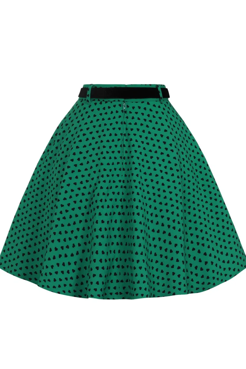 Hell Bunny Skirts|Skirts>Paradisum Mini Skirt Green