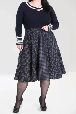 Hell Bunny Skirts|Skirts>Peebles 50's Skirt Navy