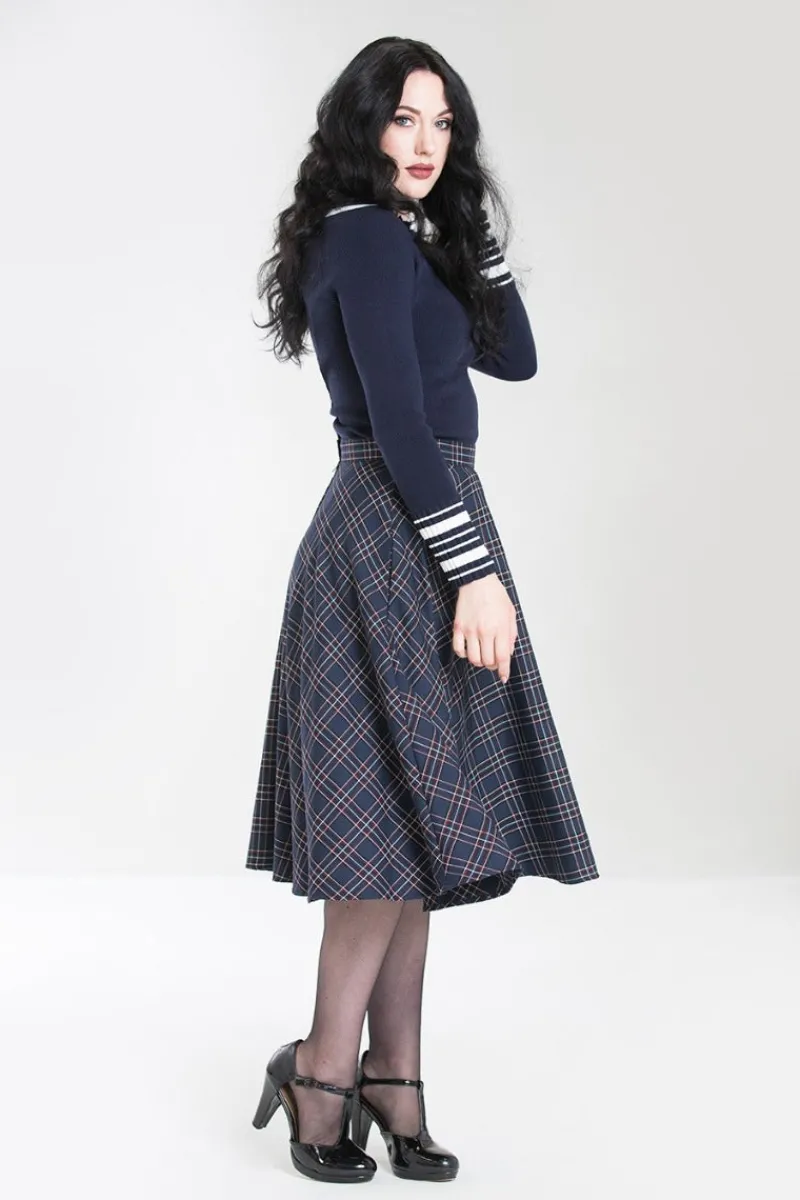 Hell Bunny Skirts|Skirts>Peebles 50's Skirt Navy