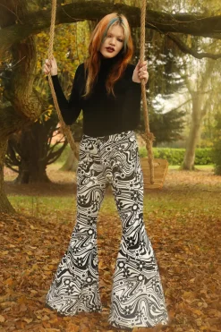 Hell Bunny Trousers & Shorts|Denim>Penny Jeans Ivory