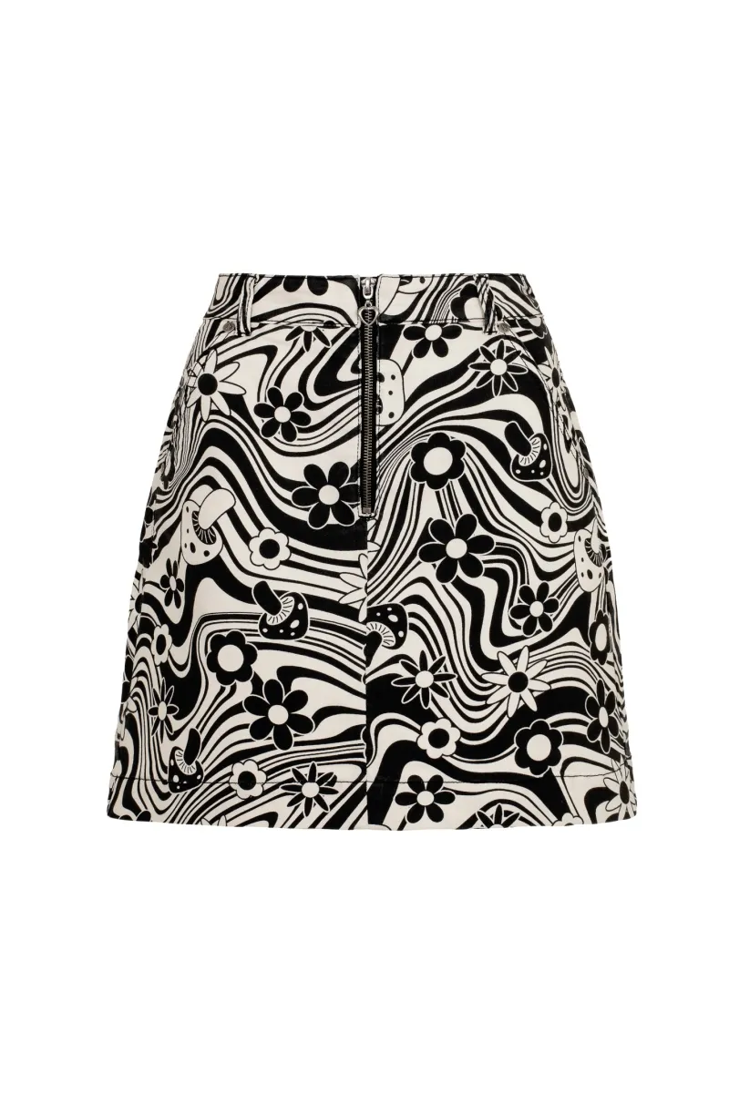 Hell Bunny Skirts|Skirts>Penny Mini Skirt Ivory