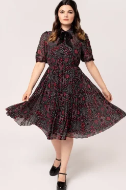 Hell Bunny Dresses|Dresses>Perry Mid Dress Black