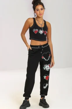 Hell Bunny Trousers & Shorts|Trousers & Shorts>Petal Joggers Black