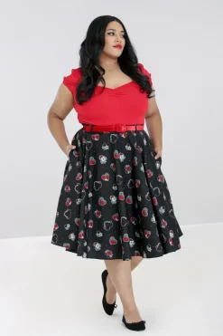 Hell Bunny Skirts|Skirts>Petals 50's Skirt Black