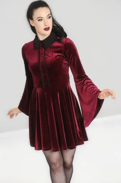 Hell Bunny Dresses|Mini Dresses>Prudence Dress Wine