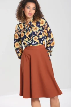 Hell Bunny Skirts|Skirts>Ravenwood Skirt Brown