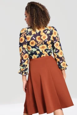 Hell Bunny Skirts|Skirts>Ravenwood Skirt Brown