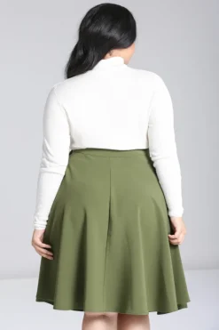 Hell Bunny Skirts|Skirts>Ravenwood Skirt Khaki