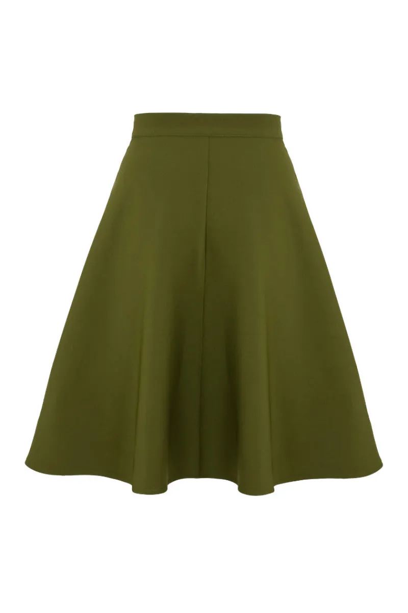 Hell Bunny Skirts|Skirts>Ravenwood Skirt Khaki
