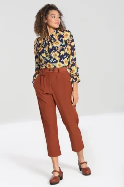 Hell Bunny Trousers & Shorts|Trousers & Shorts>Ravenwood trousers Brown
