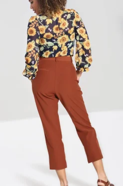 Hell Bunny Trousers & Shorts|Trousers & Shorts>Ravenwood trousers Brown