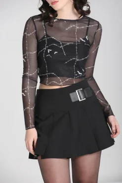 Hell Bunny Skirts|Skirts>Rebellion Skirt Black