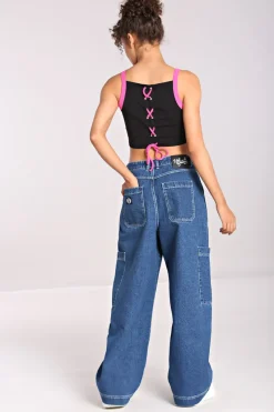 Hell Bunny Trousers & Shorts|Trousers & Shorts>Reese Jeans Blue