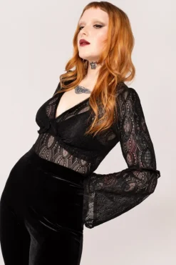 Hell Bunny Tops|Tops>Rhea Top Black