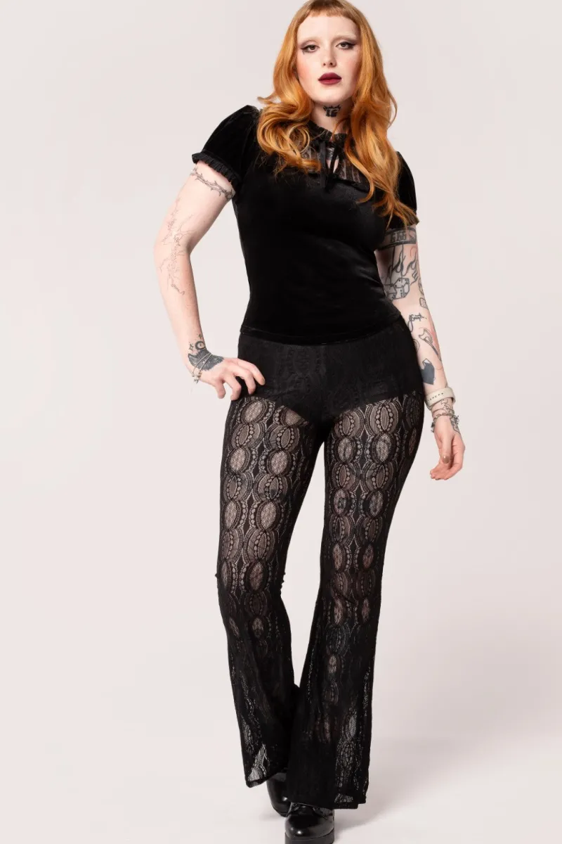 Hell Bunny Trousers & Shorts|Trousers & Shorts>Rhea Trousers Black