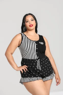 Hell Bunny Trousers & Shorts|Trousers & Shorts>Ribcage Shorts Black