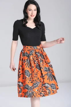 Hell Bunny Skirts|Skirts>Rio Skirt Orange