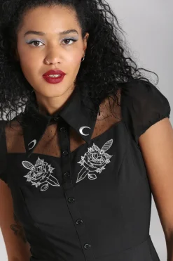Hell Bunny Dresses|Dresses With Pockets>Roesia Dress Black