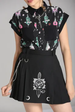 Hell Bunny Skirts>Roesia Skirt Black