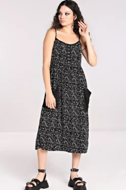 Hell Bunny Maxi Dresses|Dresses>Safety Pin Dress Black