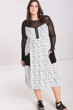 Hell Bunny Dresses|Dresses>Safety Pin Dress White