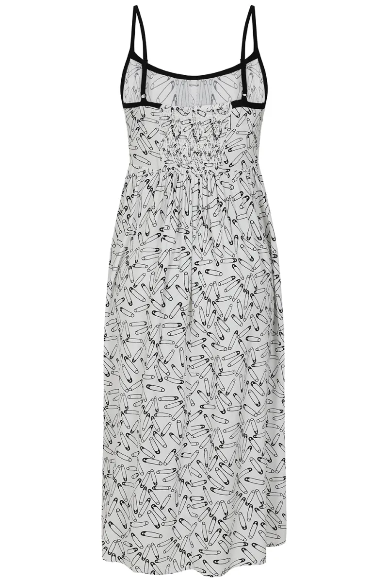 Hell Bunny Dresses|Dresses>Safety Pin Dress White