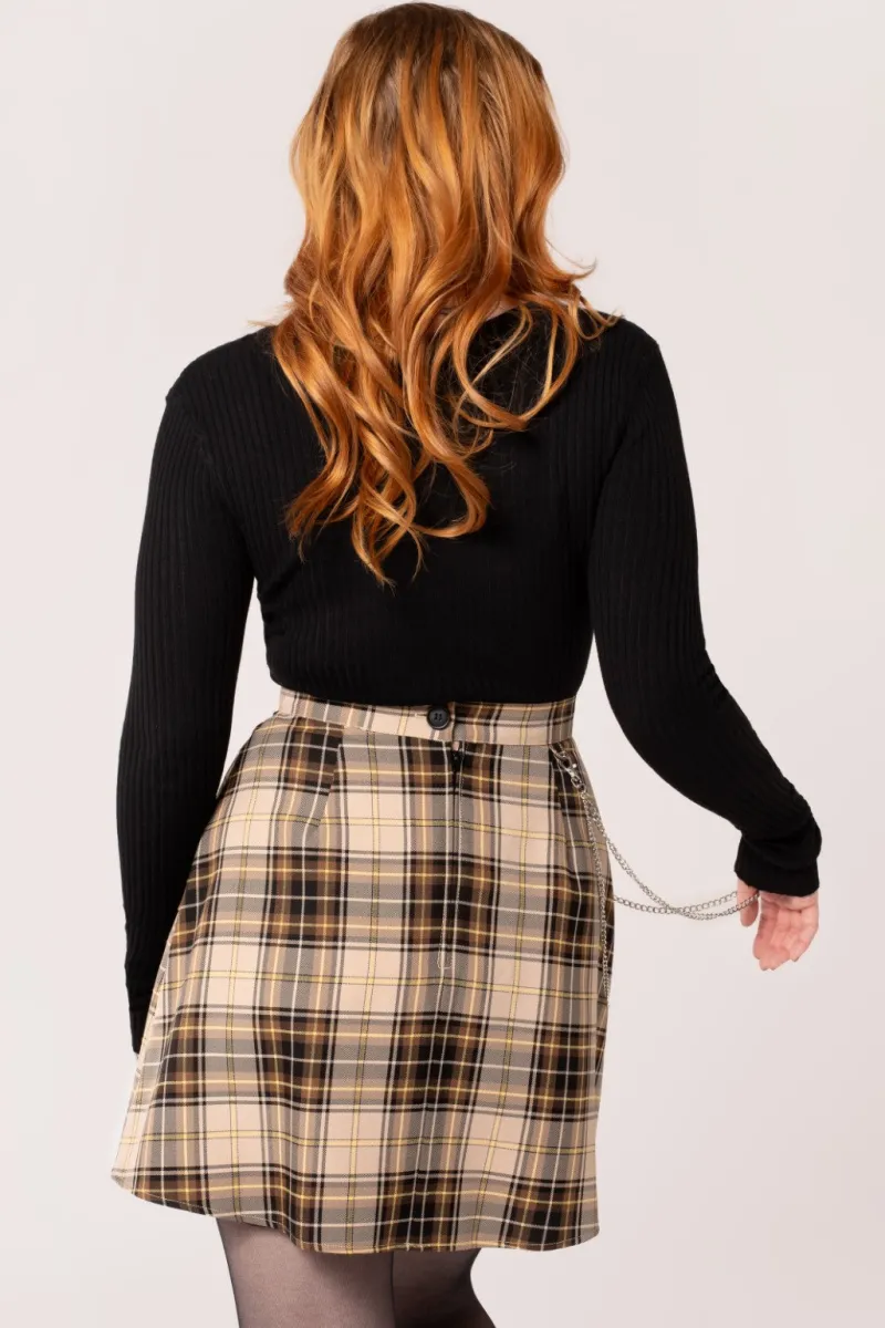 Hell Bunny Skirts|Skirts>Saffie Skirt Brown