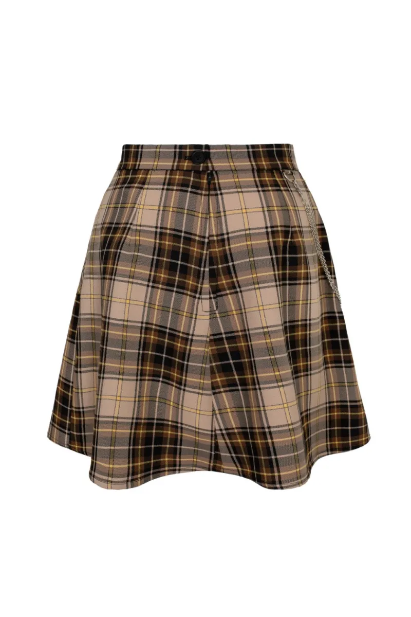Hell Bunny Skirts|Skirts>Saffie Skirt Brown