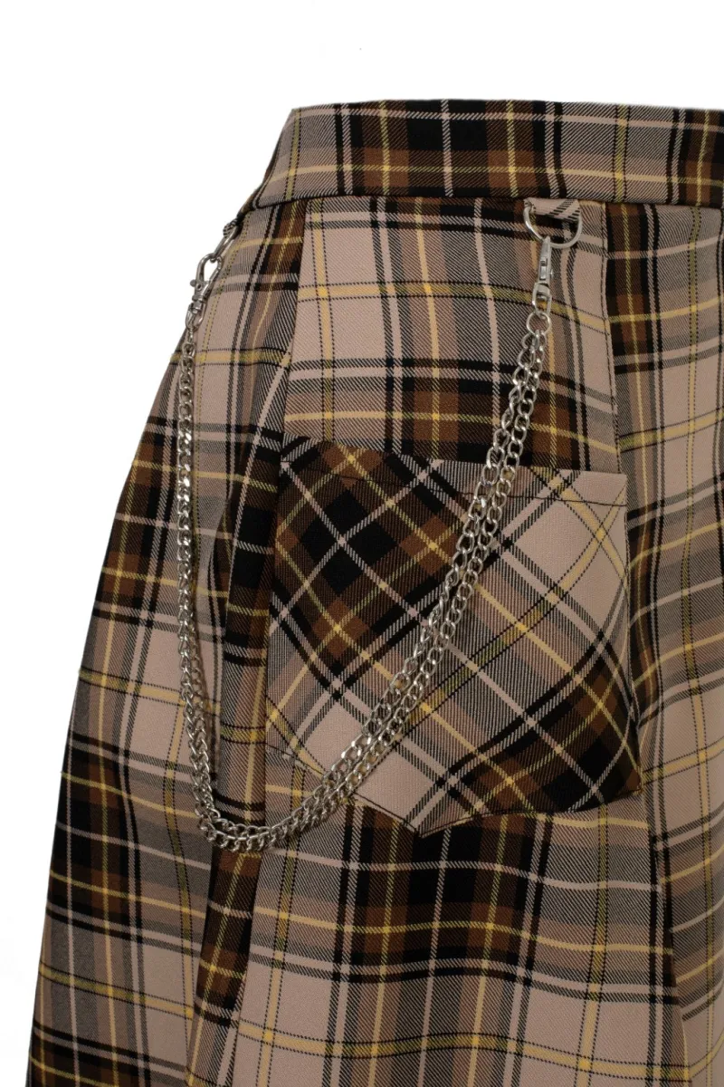 Hell Bunny Skirts|Skirts>Saffie Skirt Brown