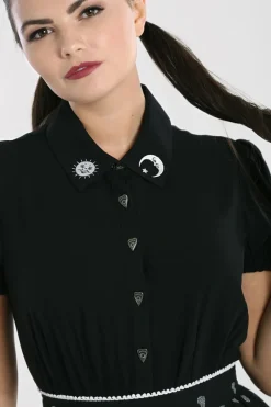 Hell Bunny Tops|Blouses>Samara Blouse Black