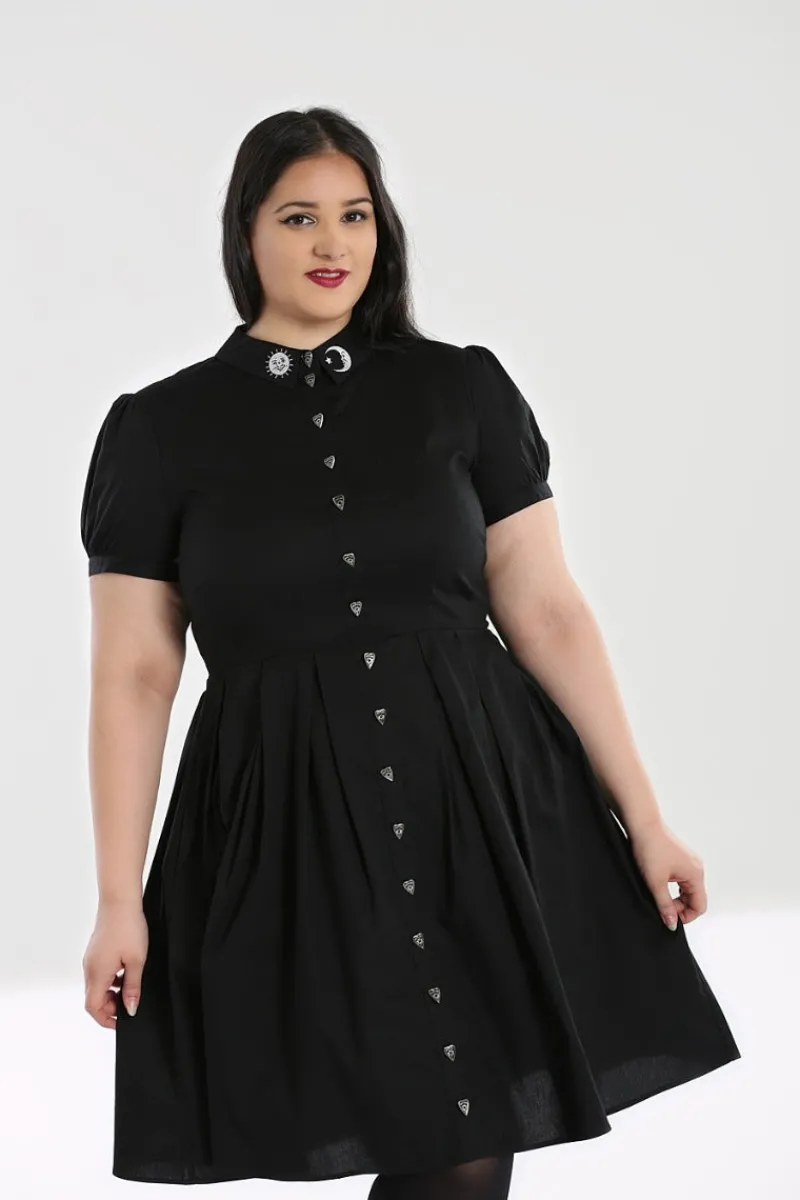 Hell Bunny Dresses|Knee Dresses>Samara Dress Black