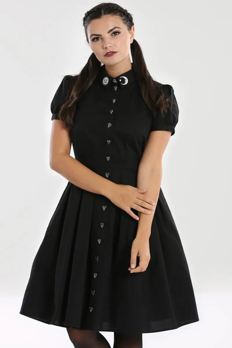 Hell Bunny Dresses|Knee Dresses>Samara Dress Black