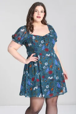 Hell Bunny Dresses|Dresses>Sianna Mini Dress Teal