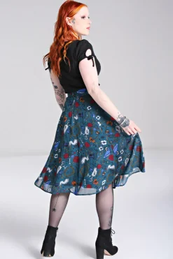 Hell Bunny Skirts|Skirts>Sianna Skirt Teal