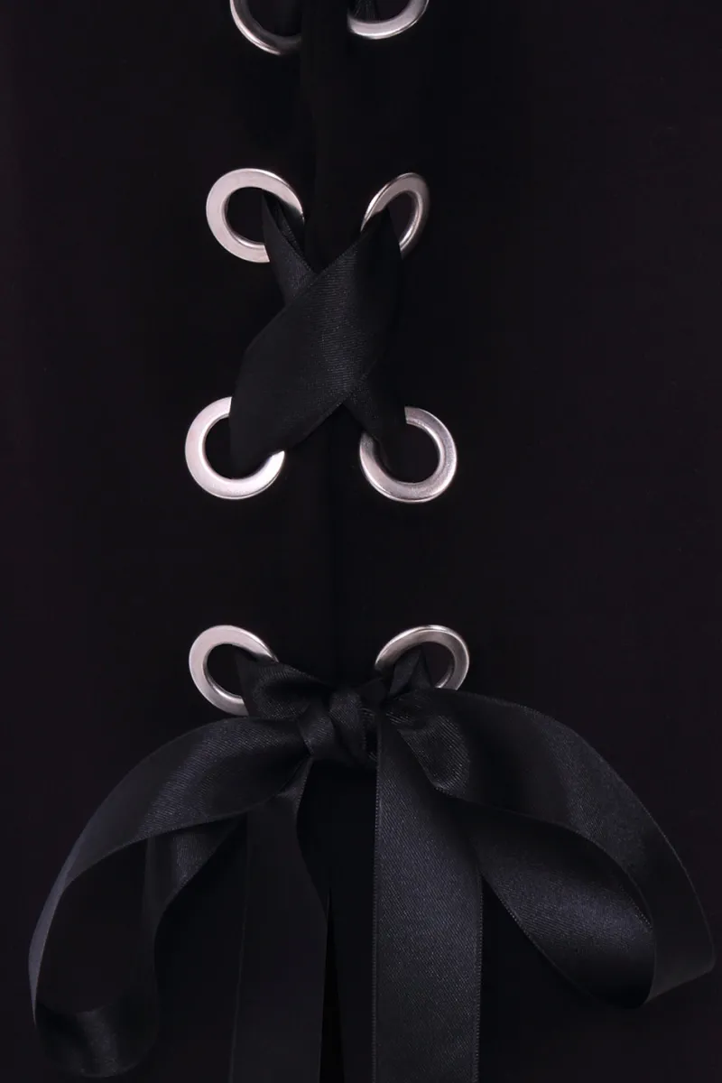 Hell Bunny Tops|Dresses>Skeleton Hoodie Dress Black