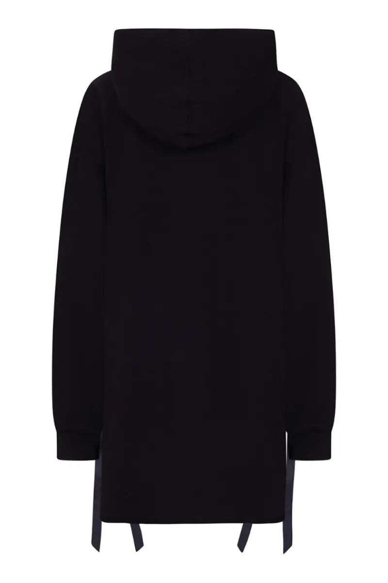 Hell Bunny Tops|Dresses>Skeleton Hoodie Dress Black