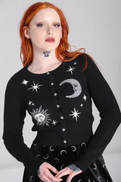 Hell Bunny Knitwear|Knitwear>Solaris Cardigan Black
